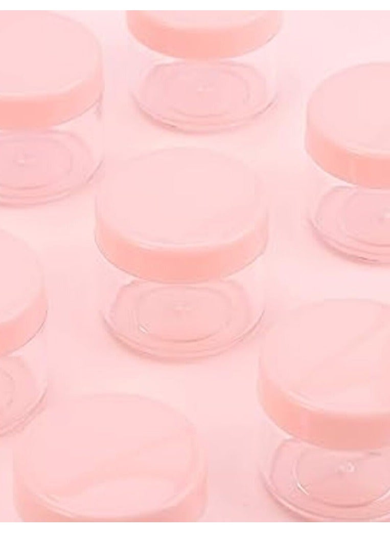25Pcs 20G Round Travel Jars With Lids Empty Cosmetic Jars For Creams, Lotion, Pink - Image 1