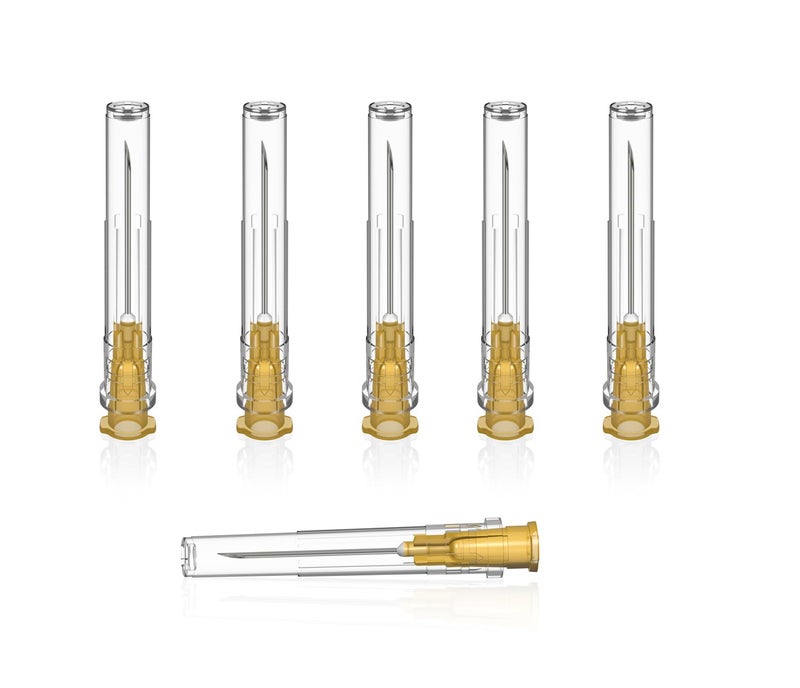 Veosor 25 Gauge 1 inch Needle, 100 Pack Luer Lock Disposable Industrial Dispensing Accessories,Individually Wrapped - Image 5