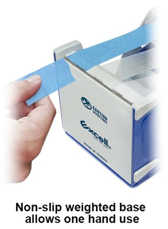 ICO Excell Deluxe Triple Extra Wide Metal Multi-Roll Desktop Tape Dispenser with Tiered Metal Separator Bars, EX-3372, 3 inch Wide, 3 inch Core - Image 5