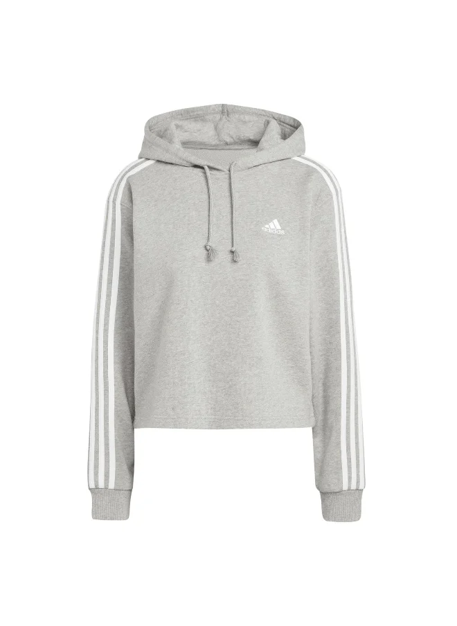 Adidas adidas W 3S Ft Cr Hd Grey Training Sweatshirts 2XS