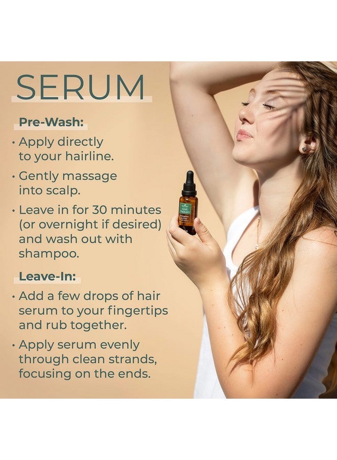 Plant Therapy Hair Therapy Blend & Serum Set - Strengthen, Repair and Grow Shiny Healthy Hair, 1 oz Serum & 10 mL Essential Oil Blend - Image 3