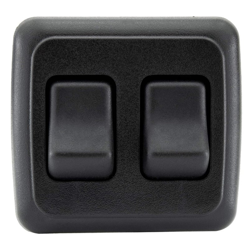 American Technology Components Double SPST On-Off Switch with Bezel, 12-Volt, for RV, Trailer, Camper (Black) - Image 2