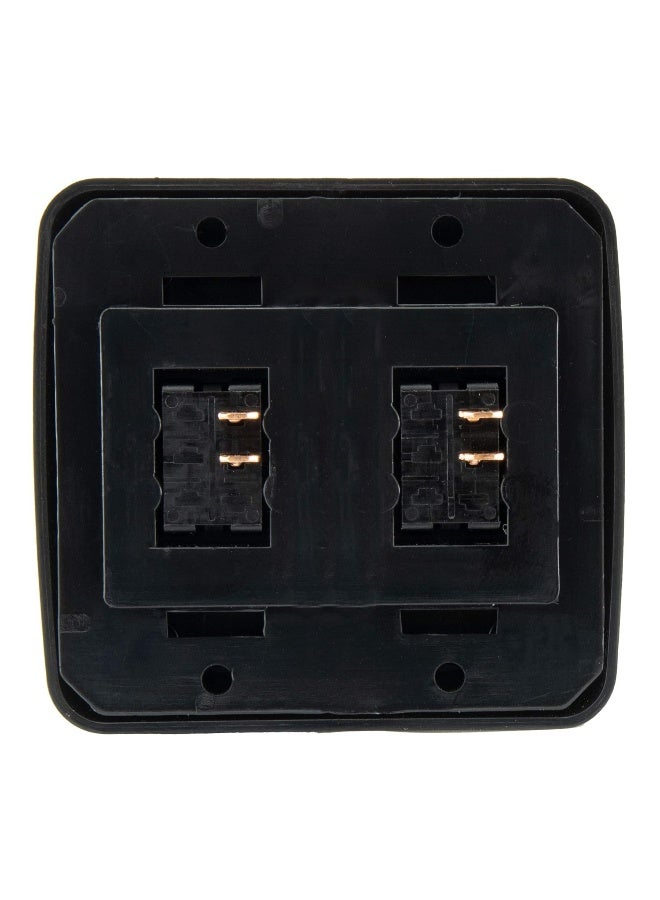 American Technology Components Double SPST On-Off Switch with Bezel, 12-Volt, for RV, Trailer, Camper (Black) - Image 5