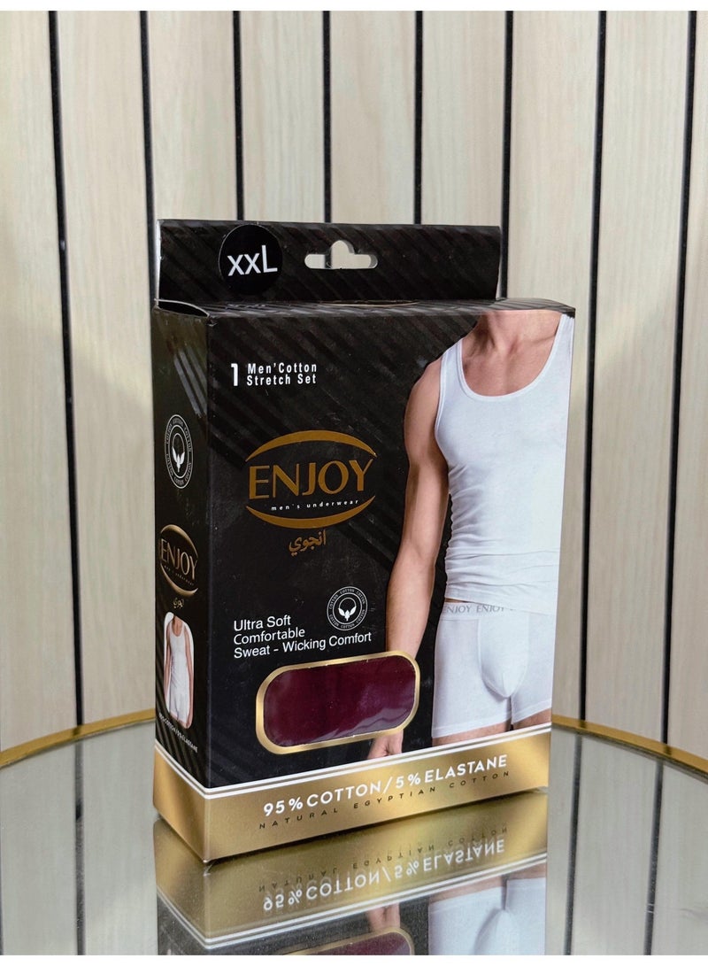 إنجوي انجوى طقم داخلى بوكسر وفانله داخليه رجالى - Image 3