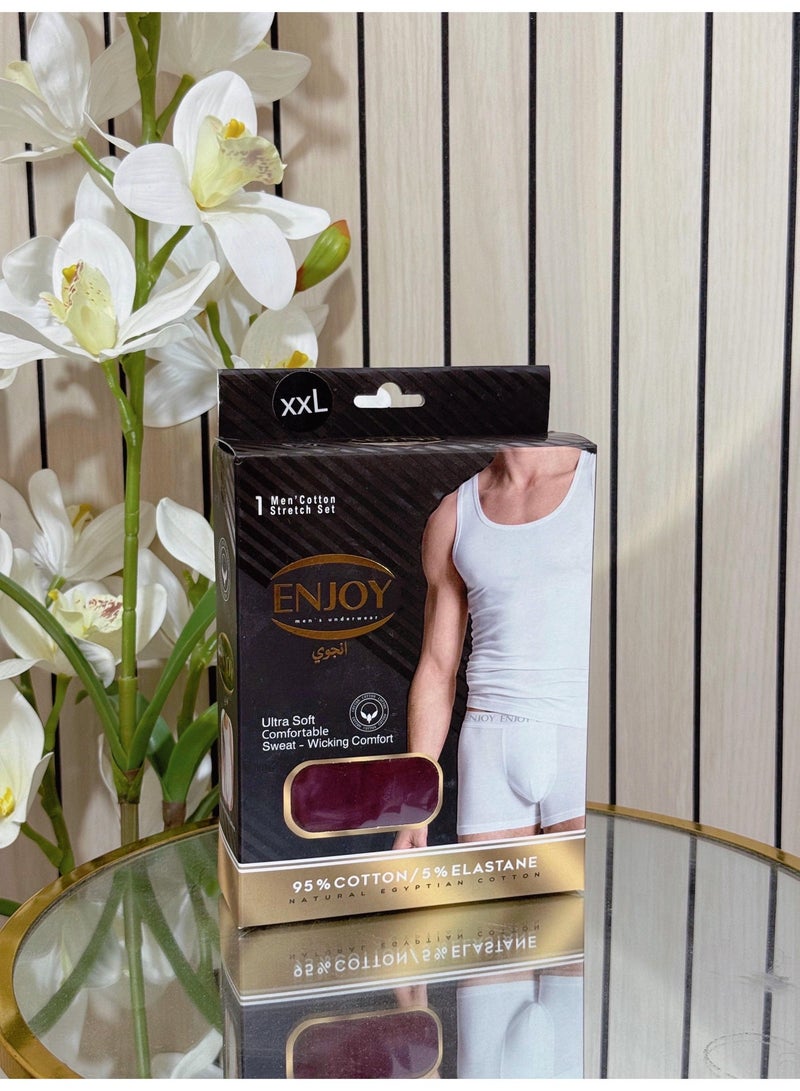 إنجوي انجوى طقم داخلى بوكسر وفانله داخليه رجالى - Image 2