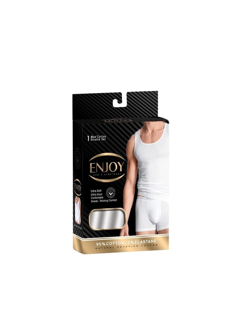 إنجوي انجوى طقم داخلى بوكسر وفانله داخليه رجالى - Image 1