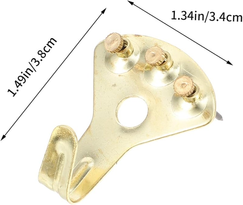 خطافات تعليق الصور الثقيلة 60 مجموعة 3.8 × 3.4 سم تركيب سهل على الحائط بدون تلف - Image 3