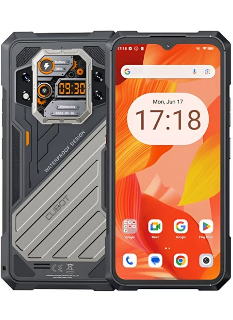 KingKong X Rugged Smart Phone 5G Android 14 16GB+256GB 2.4K 6.58-inch FHD+IPS Display Dual SIM 32MP+100MP Camera 10200mAh Battery NFC/ Fingerprint/ OTG Black