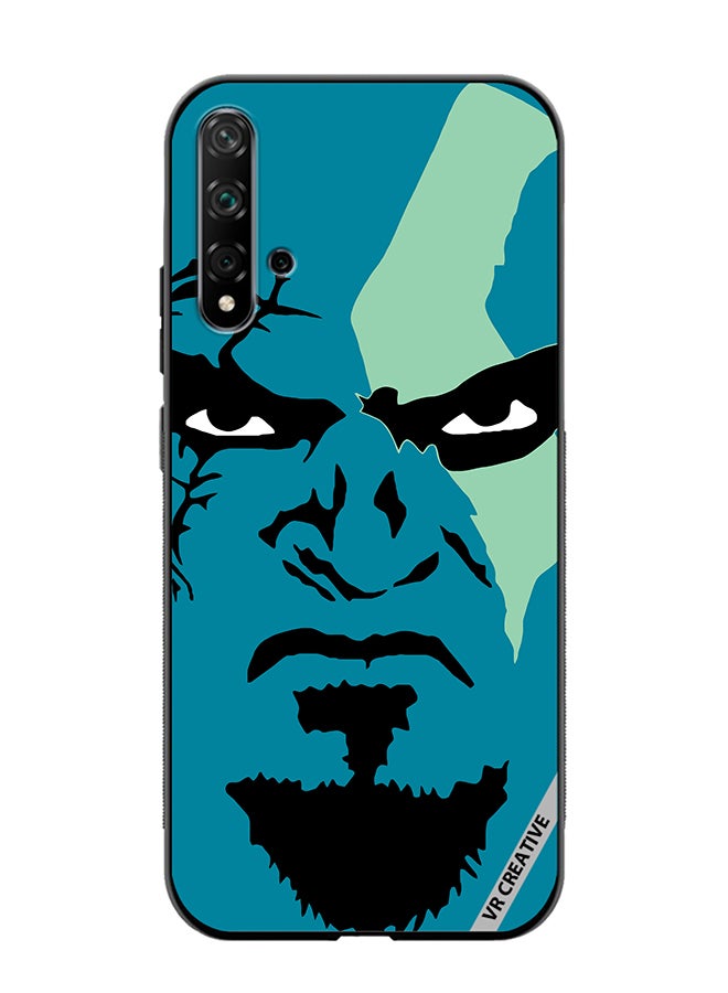 VR CREATIVE Protective Case Cover For Huawei Nova 5T Face God Of War Design Multicolour - Image 1
