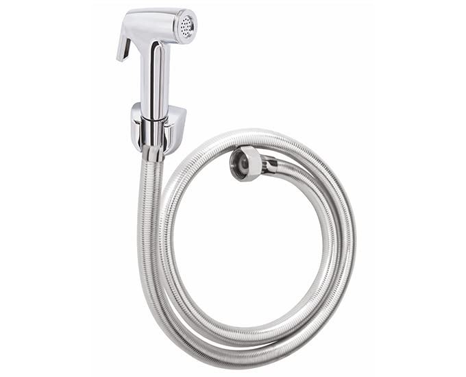 CERA Cera Health Faucet with PVC Hose Pipe & Wall Hook | 1 metre Clog Free Pipe | Easy Installation | Wall Mount | Focused Cleaning| F8030104 - Image 1