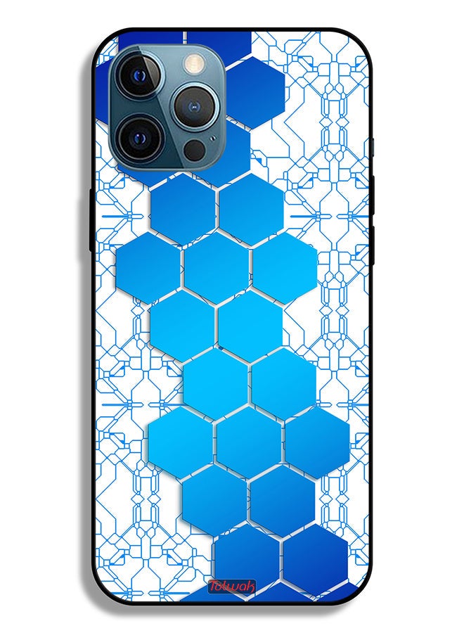 Tolwak Apple iPhone 12 Pro Max Protective Case Honeycomb Hexagon Icon Networks - Image 2