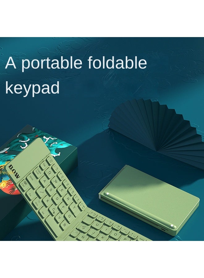 B.O.W Foldable Wireless Bluetooth Keyboard, Universal For Ipad Tablet Phone Computer, Office Mini Keyboard - Image 2
