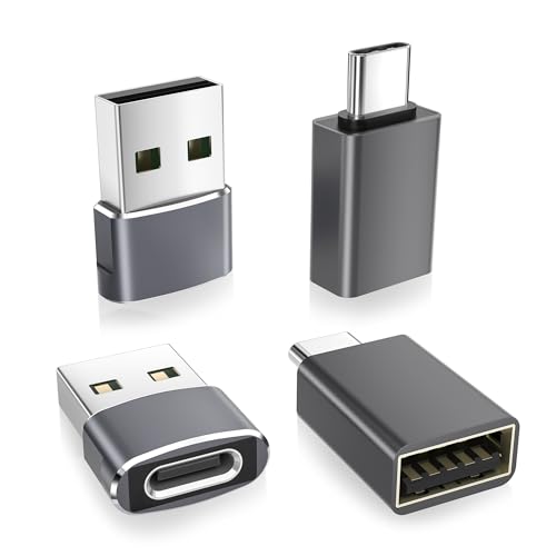 Basesailor USB to USB C Adapter with C Male to 3.0 Female Charger 4P for iPhone 17 Air Apple 16 15 14 13 Pro Max Mini Plus,Thunderbolt 4 OTG Converter for Mac iWatch 11 10,Samsung Galaxy S25 S24,iPad - Image 1