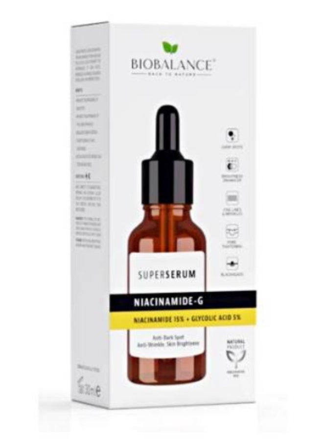 BioBalance Super Serum Niacinamide-G 30ml – Anti Dark Spots, Anti-Wrinkle, Skin Brightening Face Serum - Image 4
