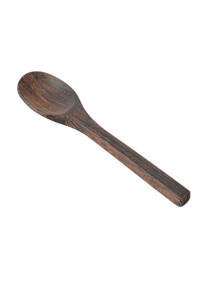 Restaurantware Serving Spoon, 6.3 Inch Pack of 40 Handmade Coconut Ebony Spoons for Serving, Wooden Serving Spoon with Lacquered Finish for Appetizers, Desserts, Buffet, Catering - Image 1