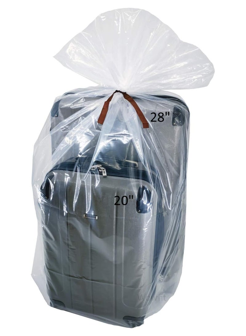 5 CT 40x60 inches Clear Giant Storage Bags Perfect for Dustproof, Moistureproof, Luggage, Suitcase, Comforter, Chair, Kids Bike and More (Include 5 Ties, XXL Bags are 2 Mil, Flat)