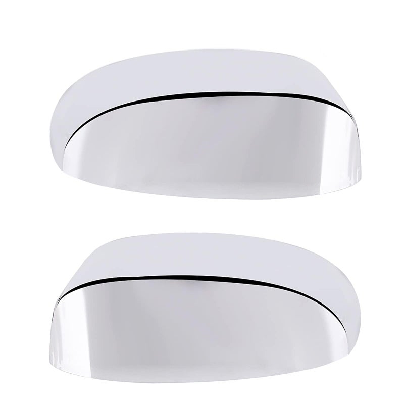 Chrome Side View Mirror Covers Caps Top Half Compatible with Chevrolet Silverado Tahoe Suburban Avalanche GMC Sierra Yukon Cadillac Escalade 2007 2008 2009 2010 2011 2012 2013 2014