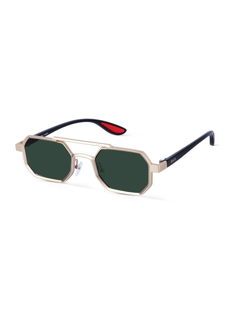 Woggles Ockhi Exhale Green Hexagonal Sunglasses  - Image 1