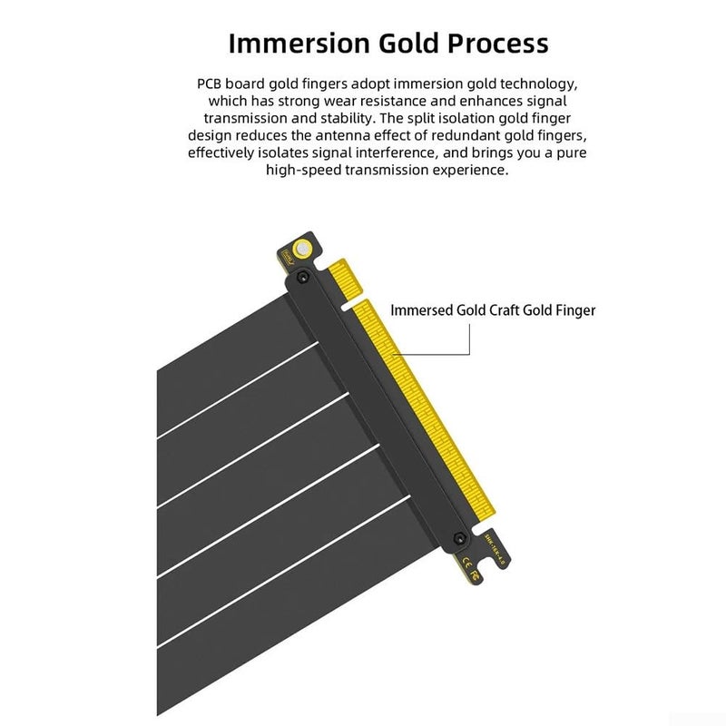 20cm PCIe Riser Cable High Speed GPU Extension for RTX 4090 4080 RX 7900 Series - Image 3