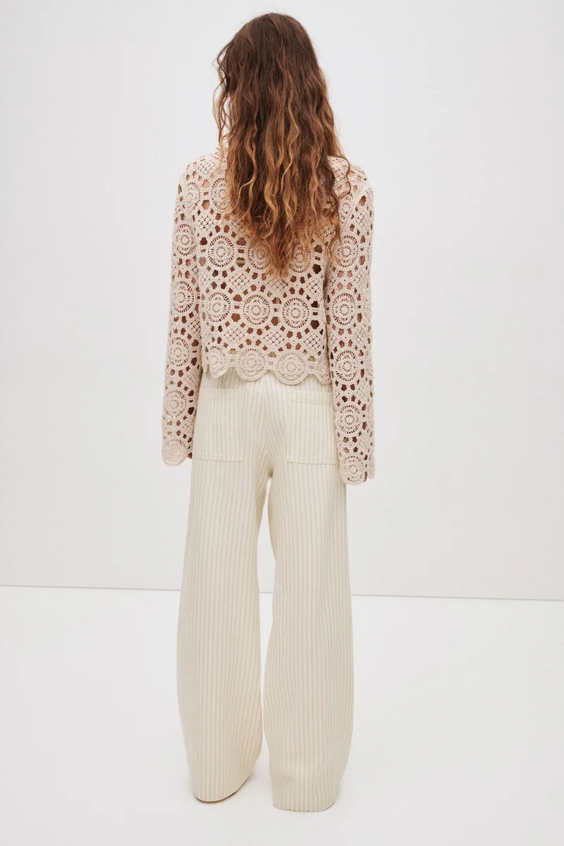 H&M  Denim pull-on trousers for Women | Best Price UAE