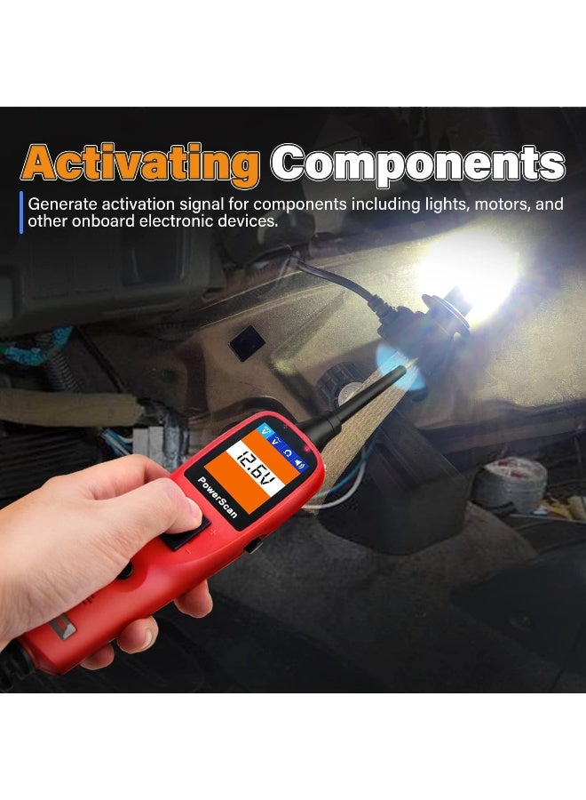 Autel PowerScan PS100 Circuit Probe Kit, Electrical System Diagnostic Tool, Built-in Circuit Breaker, AC/DC Current Resistance, Easy to Read Continuity/Probe/Signal Test - Image 5