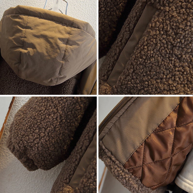 Children'S Cotton Thickened Coat Children'S Winter Lamb Wool Sweater Western Style Boy - Image 5