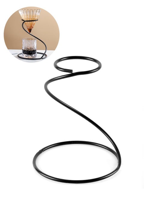 Portable Pour Over Coffee Dripper Stand Holder - V60 Compatible Metal Cone Filter Stand for Home Outdoor Travel Cold Brew Drip Coffee Maker