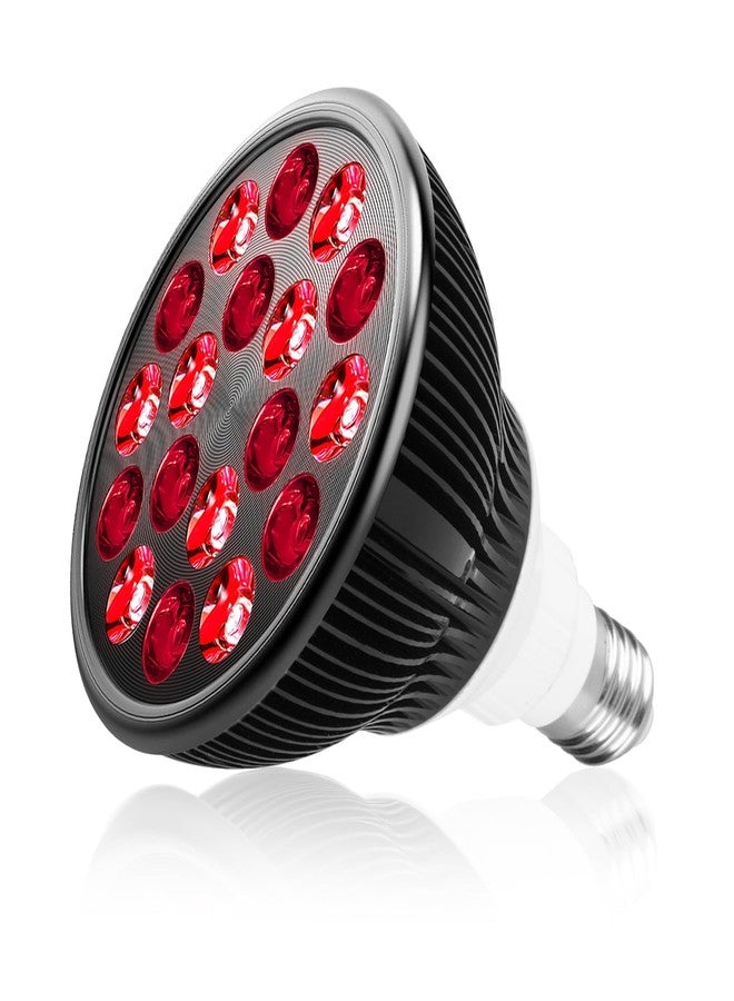 Aumtrly Red Light Therapy Bulb, Red Light Therapy for Body and Face Use, 18 LEDs 660nm Red and 850nm Near Infrared Red Light Therapy Lamp Suitable E26 Socket (Only Bulb) - Image 1