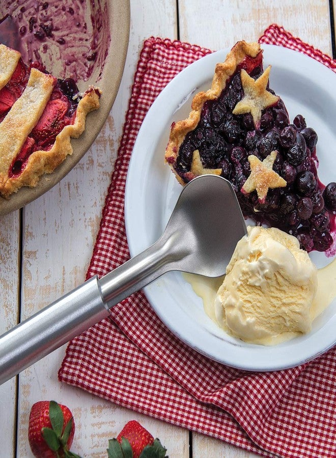 Rada Cutlery Pie A'La Mode Gift Set (S44), 2-Piece Ice Cream Scoop and Serrated Pie Server Set, Silver Handle - Image 3