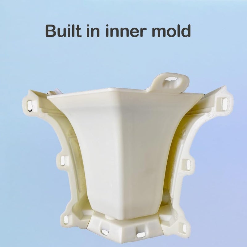 DIYUNIMOULD قوالب زهور الأسمنت السداسية DIYUNIMOULD، قوالب زراعة خرسانية قابلة لإعادة الاستخدام للأصص الكبيرة، ديكور خارجي للحديقة (31 سم) - Image 5