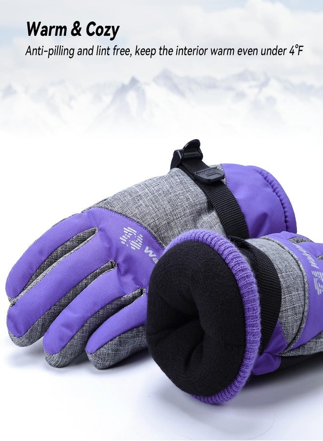 WALSKING Kids Waterproof Winter Thinsulate Warm Cold Weather Winter Snow Ski Gloves-Fits Boys and Girls Youth Child Outdoor - Image 5