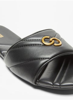 Celeste Women's Quilted Slip-On Sandals with Logo Accent  - Image 4