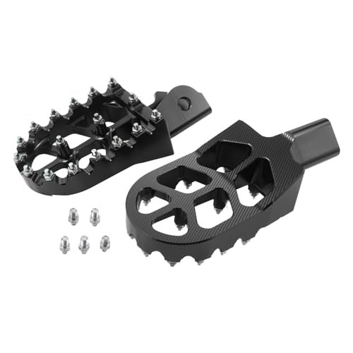 Adsspro Motorcycle CNC Aluminum Foot Pegs Rests Footpegs For CRF150F CRF230F CRF230 CRF150 F CRF 150F 230F 150 230 F 2003-2019 XR150L 15-24 XR125L 10-15 KDX200 83-94 Dirt Pit Bike (Black) - Image 1