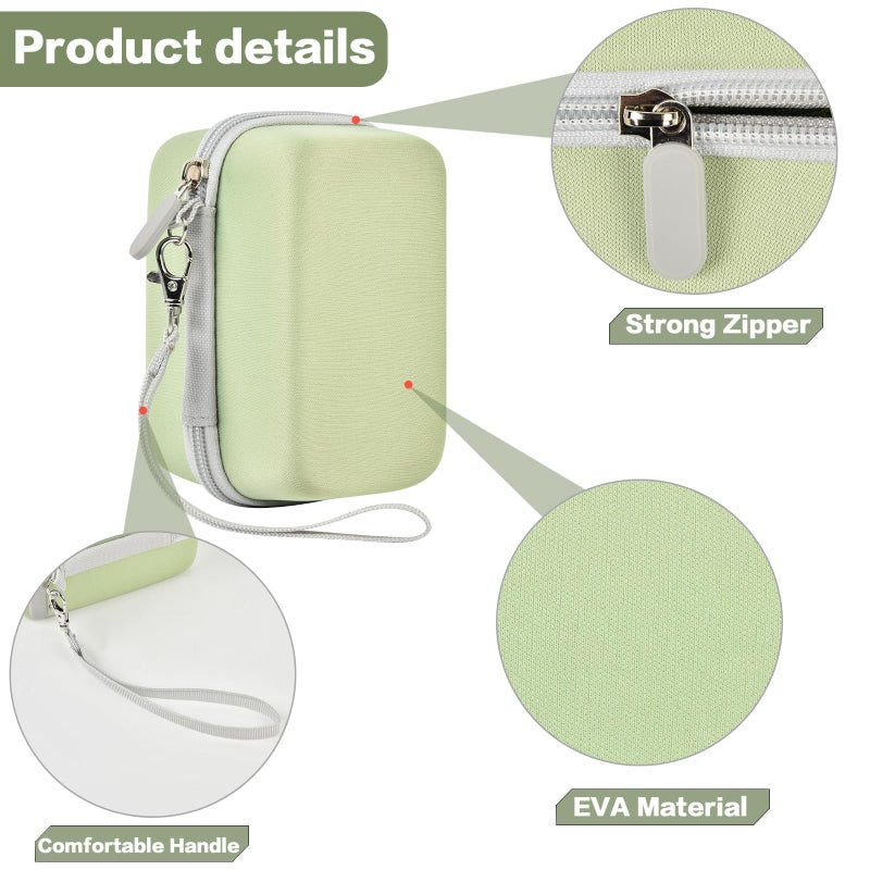 Grapsa Digital Camera Case Compatible with KODAK EKTAR H35 H35N Half Frame Film Camera, Storage Holder Organizer for Kodak Ultra F9 M35 M38 Paper Shoot Camera, 35mm Film Rolls (Box Only) - Green - Image 4