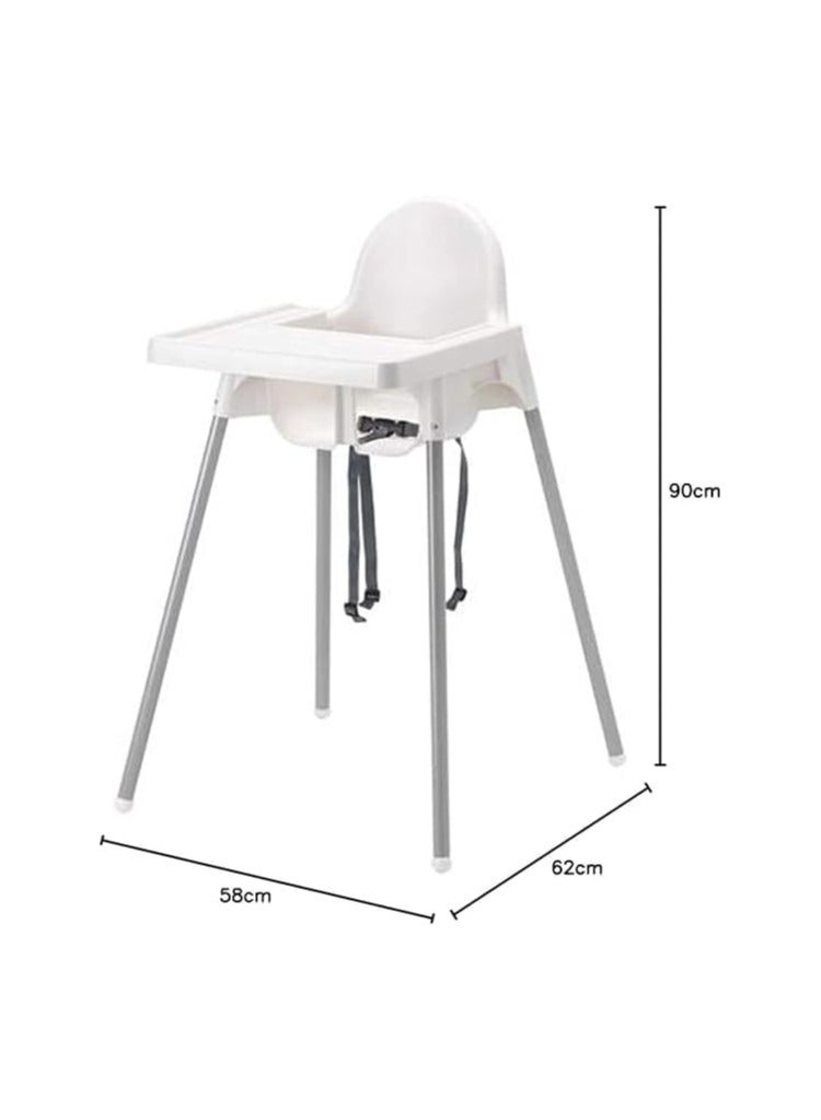 بونكا كرسي طعام للاطفال لون ابيض من بونكا - Image 2