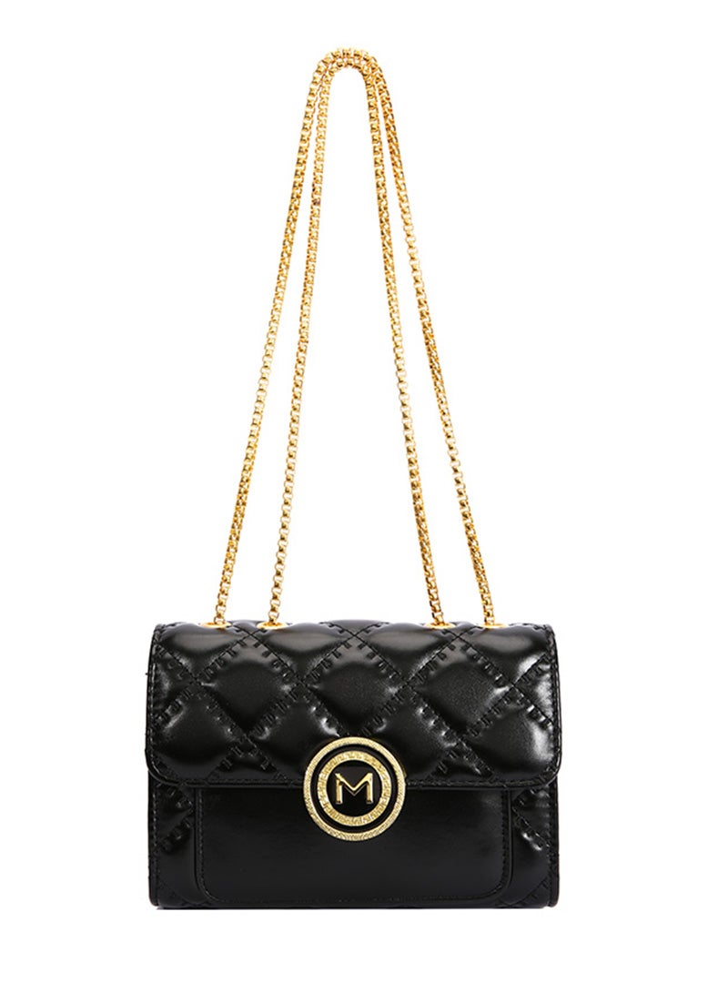 Sharpdo Women's New High-End Rhombus Versatile Small Square Bag Shoulder Handheld Crossbody Bag - Image 1