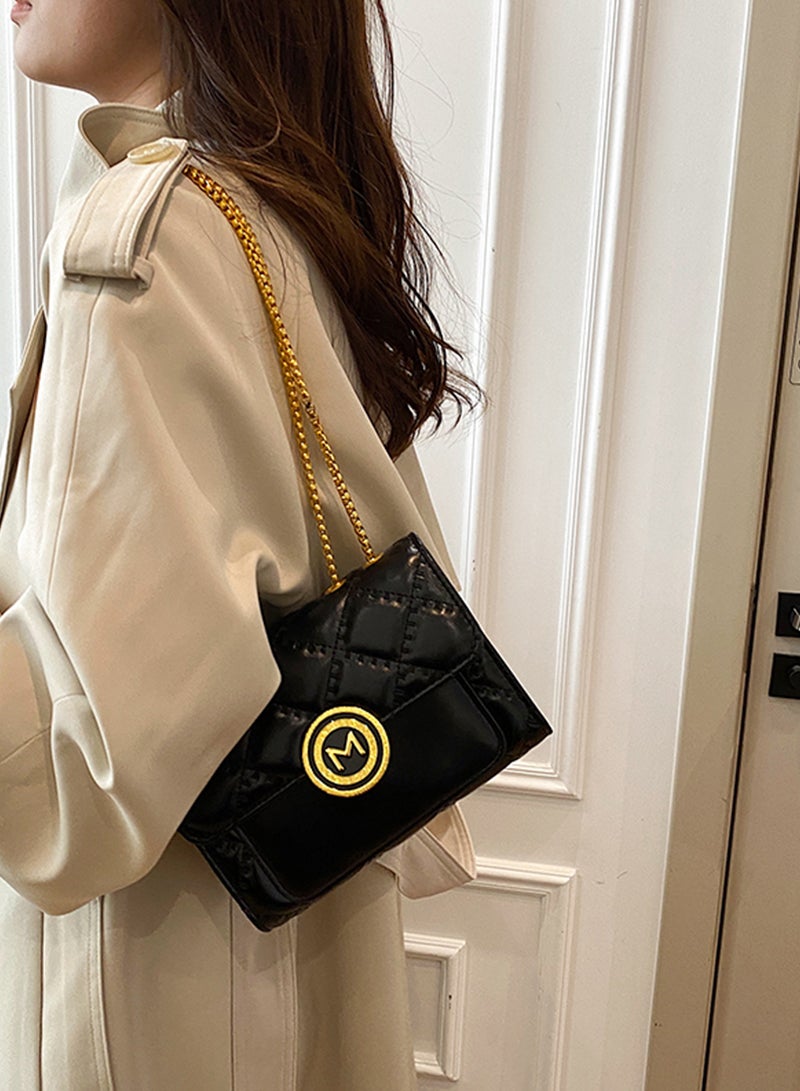 Sharpdo Women's New High-End Rhombus Versatile Small Square Bag Shoulder Handheld Crossbody Bag - Image 4