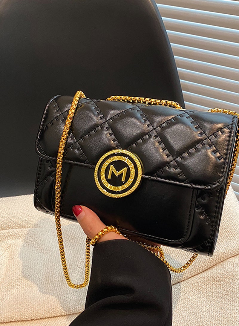 Sharpdo Women's New High-End Rhombus Versatile Small Square Bag Shoulder Handheld Crossbody Bag - Image 5