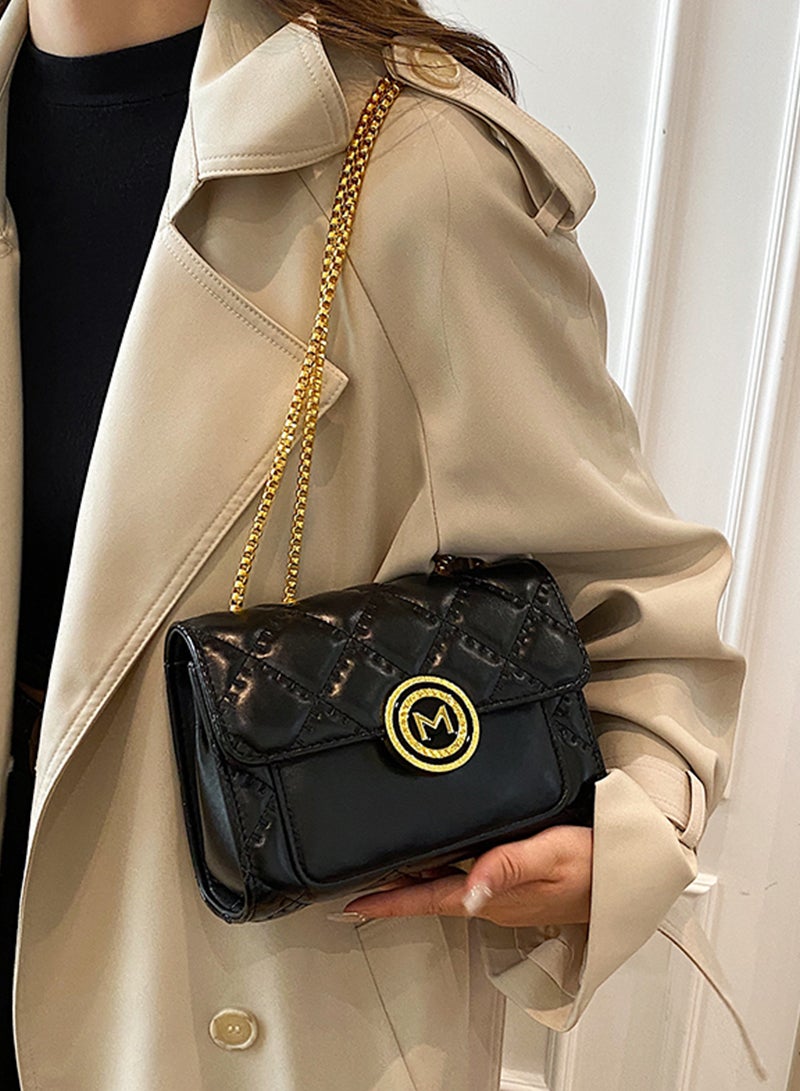 Sharpdo Women's New High-End Rhombus Versatile Small Square Bag Shoulder Handheld Crossbody Bag - Image 2