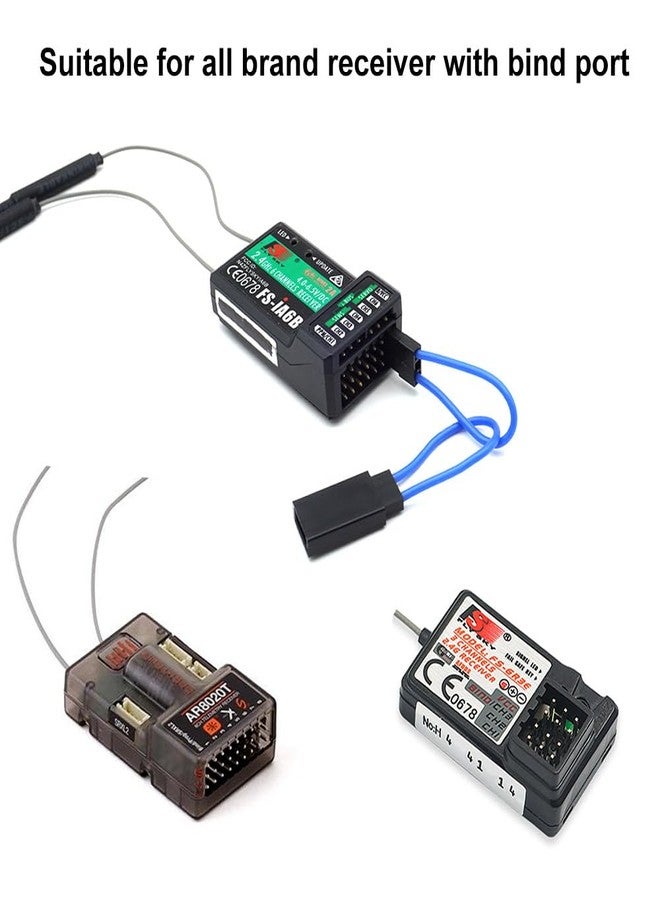 elechawk 4PCS RC Receiver Universal Bind Plug Cable for Flysky FS-GR3E FS-IA6B Spektrum AR630 AR8020T AR8360T Receivers - Image 3