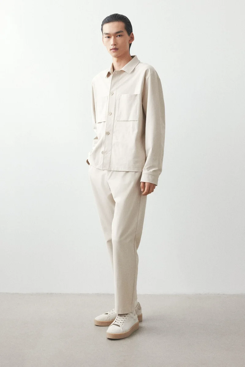 اتش اند ام جاكيت خفيف من التويل بقصّة عادية