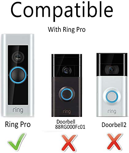 HOLACA Adjustable Waterproof Compatible Doorbell Angle Mount，20/30/40 Degree Replacement Angle Bracket Plate Wedge Kit for Video Doorbell Pro Pro,Adjustment Adapter Mounting Plate Bracket Wedge Kit - Image 3
