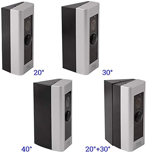HOLACA Adjustable Waterproof Compatible Doorbell Angle Mount，20/30/40 Degree Replacement Angle Bracket Plate Wedge Kit for Video Doorbell Pro Pro,Adjustment Adapter Mounting Plate Bracket Wedge Kit - Image 2