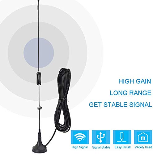 LUITON 2-Pack 16.5 Inch Dual Band Ham Radio Antenna VHF UHF 136-174MHz 400-470MHz Magnetic Base SMA Female Antenna Handheld Two Way Radio Antenna for BaoFeng UV-5R UV-82 BF-888 BTECH F8HP by LUITON - Image 2