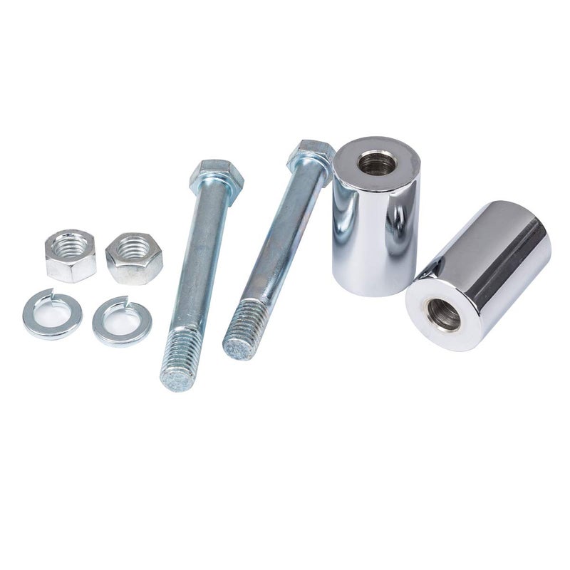 2 Rise Handlebar Risers Extension for Harley 114 Handlebars Chrome Motorcycle Spacers Made of Alloy Steel