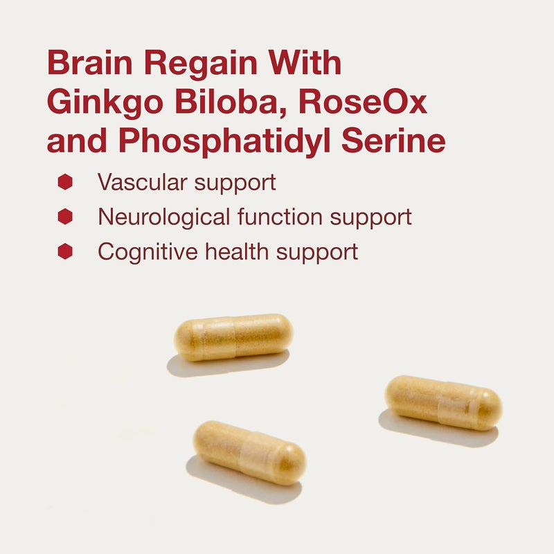 PROTOCOL FOR LIFE BALANCE Brain Regain - Free Radical Neutralizers, Blood Vessel, Brain Support - Ginko Biloba - 90 Veg Caps - Image 4