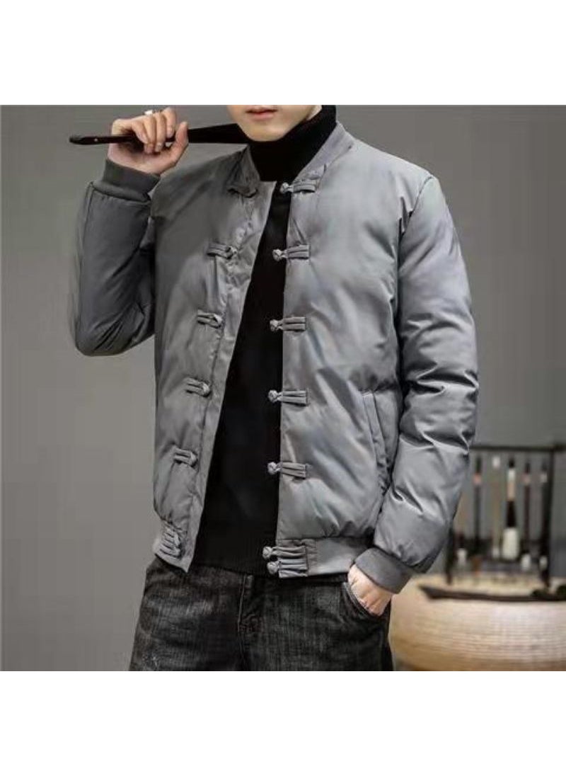 Detention Center Detention Center Prison Special Delivery Mens Winter Thickened No Zipper No Button Button Button Cotton Clothes Green