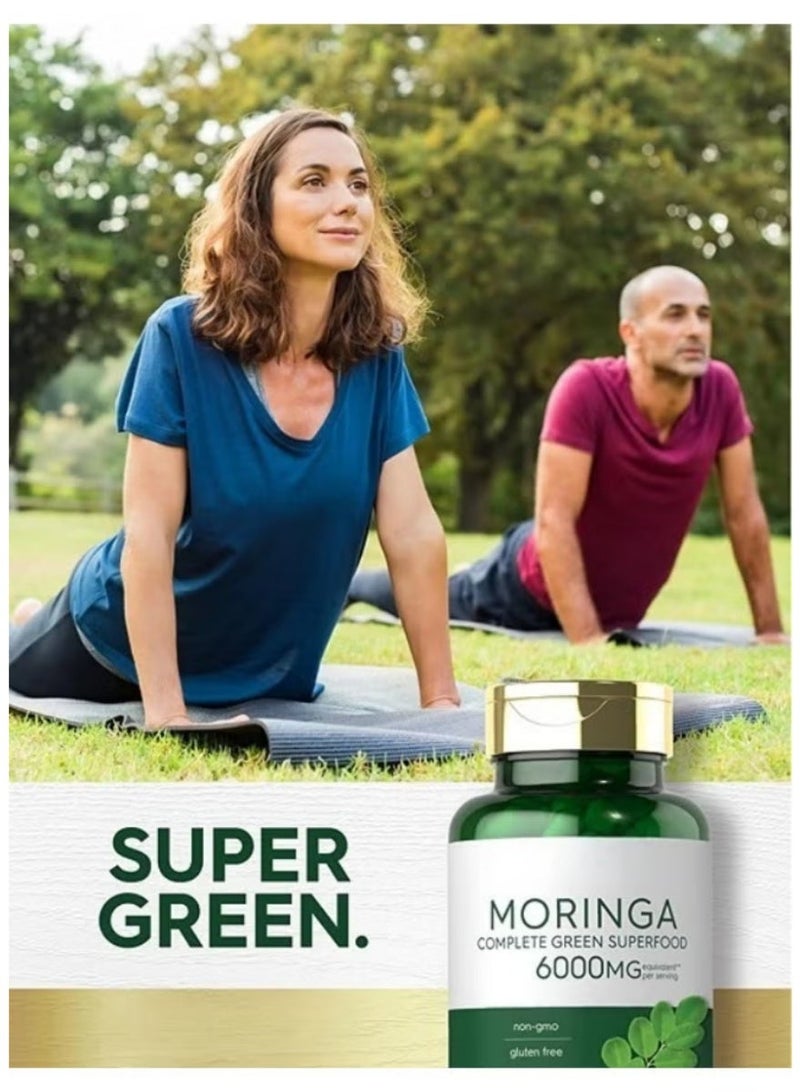 Moringa Oleifera Capsules 180 Count | Pure Leaf Powder Superfood Supplement | Non-GMO, Gluten Free & Vegan for Natural Energy & Detox - Image 3