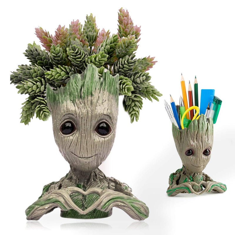 Abomet Groot PlanterBaby Groot Flower Pot 6  4 inch Succulent Planter for Indoor Plants Garden Decor DesktopGroot Pencil Pen Holder for Kids Toy Gifts