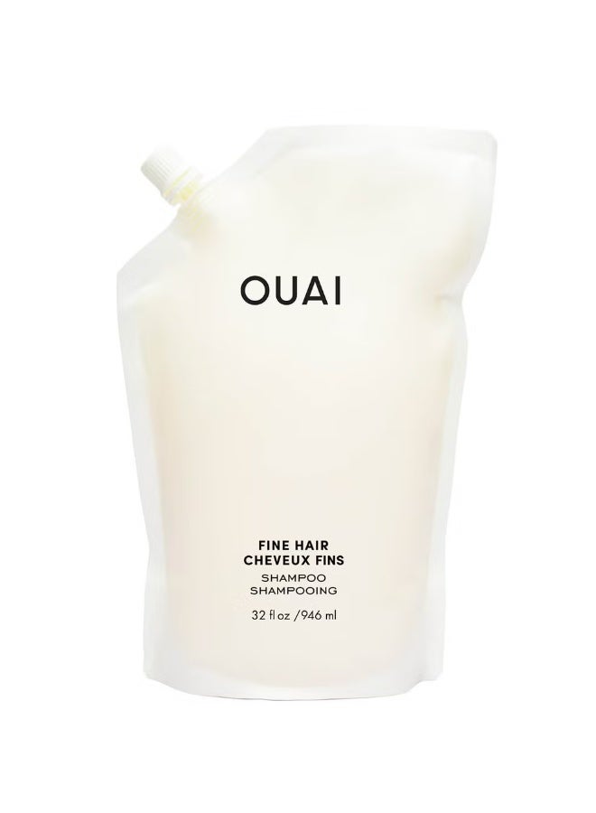 OUAI Fine Hair Shampoo Refill 946ml - Image 1